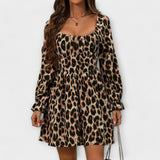 Catarina - Kratka haljina s leopard uzorkom