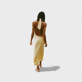 Gala - Halter Satin Evening Dress