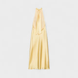 Gala - Halter Satin Evening Dress
