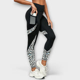 Carmo - Leggings visoki struk s leopard uzorkom