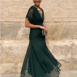 Elegantna haljina s V izrezom