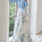 Maxi cvjetna haljina Pénélope | Vječna elegancija