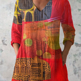 Lucie | Duga Blusa s V-Izrezom