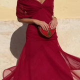 Elegantna haljina s V izrezom