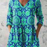 Ines | Duga Blusa s V-Izrezom