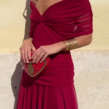 Elegantna haljina s V izrezom