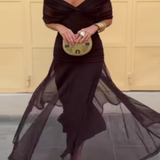Elegantna haljina s V izrezom