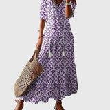Amalia | Maxi Ljetna Boho Vintage Haljina" can be rewritten as "Amalia | Vintage Boho Maxi Dress for Summer.