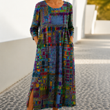 Eliana | Midi Haljina s Printom