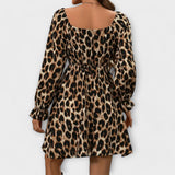 Catarina - Kratka haljina s leopard uzorkom