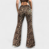 Berenice - Bootcut hlače s printom leoparda
