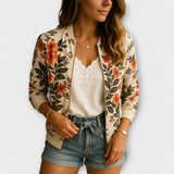 Andreia - Elegantni bomber s cvjetnim uzorkom