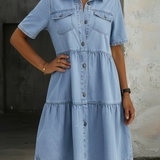 Sophia | Elegantna Casual Denim Haljina