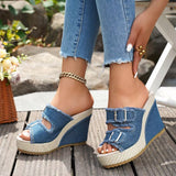 Atelier | Sandale s Wedge Petom i Raskošnim Rubom