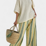 Olívia - Set od Lino Bambu Maslina
