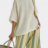 Olívia - Set od Lino Bambu Maslina