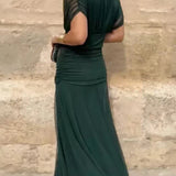 Luana - Elegantna haljina s V izrezom