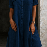 Patricia | Midi haljina u ležernom denim stilu