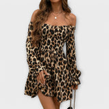 Catarina - Kratka haljina s leopard uzorkom